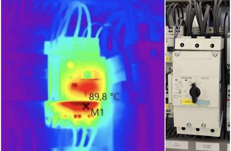 Interruttore motore con punto caldo a 89,8 °C