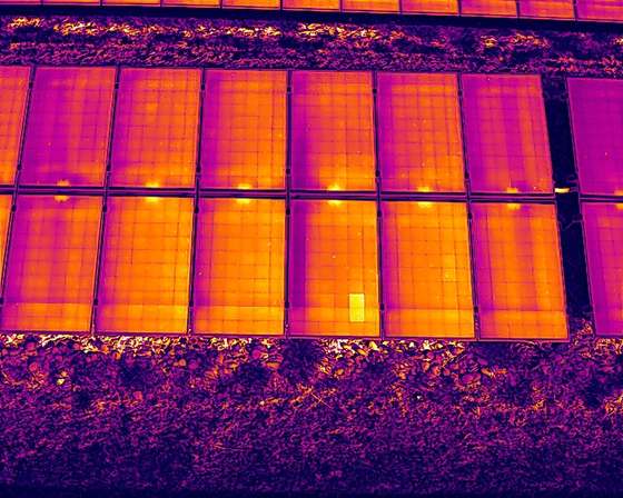 Termografia da drone di moduli fotovoltaici